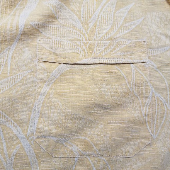 Jamaica Jaxx Shirt Mens Large Orange Hawaiian Button Up Short‎ Sleeve 100% Silk - Picture 4 of 9